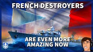 French Destroyers in 2023 in World of Warships Legends 4K