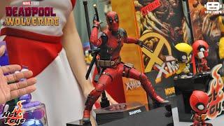 First Look!  Hot Toys Deadpool3 . Iron Man Mark III (Red & Chrome) .  Wolverine (Brown Suit)