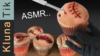 Gory Muffins for Halloween..   Skin, Scars, Pus and Spooky ASMR Sounds