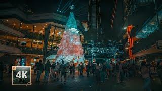 Christmas Lights Walk in Taipei City Hall 【台北市政府】| Taiwan Walking Tour 4K