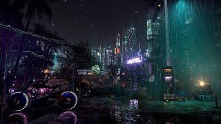 Rainy Night in Cyberpunk 2077  Rain Sounds for Relaxation & Sleep | Immersive Ambience 4K