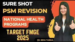 SURE SHOT PSM FMGE National Health Programs #fmge #neetpg #inicet