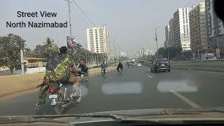 Street View of North Nazimabad Main Road