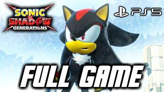 Sonic X Shadow Generations PS5 - Full Game Gameplay Walkthrough (Shadow Story) 4K 60FPS