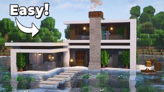 Minecraft: How to Build a LARGE Modern House | Tutorial