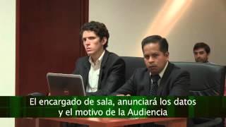 APERTURA DE LA AUDIENCIA