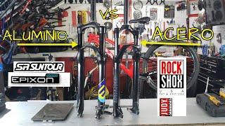 SR SUNTOUR EPIXON VS ROCK SHOX JUDY SILVER|PHX BIKING #ciclismo #mtb