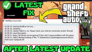 GTA V not launching starting BattlEye service Fix