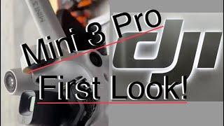 First Look At The New DJI Mini 3 Pro!