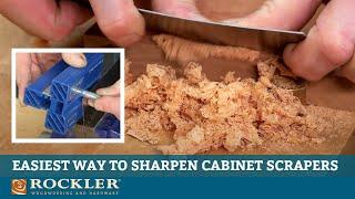 How to Sharpen a Cabinet Scraper | New Honing Jig