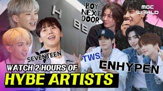 [SUB] 2 HOURS of HYBE family spending time in their luxurious building #SEVENTEEN #ENHYPEN