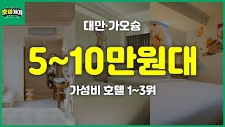 【대만·가오슝】10만원 이하 가성비 호텔 TOP3 | 11월2주차 #가오슝여행