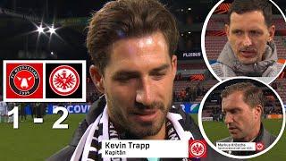 Kevin Trapp Dino Toppmoller Krosche Interview Nach Dem Spiel Midtjylland 1 vs 2 Frankfurt 28/11/24