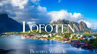 Lofoten 4K Amazing Aerial Film - Calming Piano Music - Scenic Relaxation