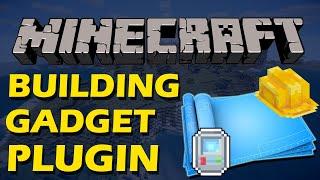 Speed up building in Minecraft with Building Gadget Plugin