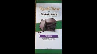 Russell Stover Sugar-free Truffle in Dark Chocolate Bar Review