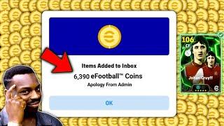 How To Get Free 6500 Coins & Free Cruyff In eFootball 2025 Mobile