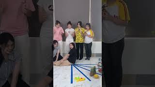 Fun leg split challenge #shorts #funny #games #office