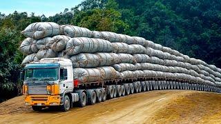 Extreme Dangerous Transport Skill Operations Oversize Truck | Biggest Logging Wood Truck