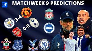 MATCHWEEK 9 PREMIER LEAGUE PREDICTIONS | PL 2022/2023 Season