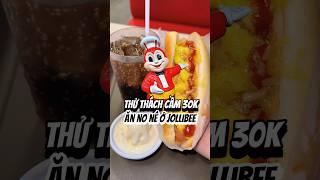 Thử thách cầm 30k "sinh tồn" ở Jollibee, liệu có no bụng? #shorts #nhandian