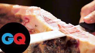 台灣首位西班牙侍肉師－GQ獨家紀錄完整伊比利火腿開腿｜GQ Food