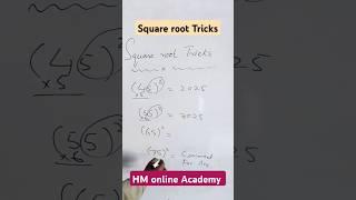 How to find Square Root | Square Root Trick #shorts #squareroottricks