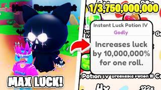 I Rolled SECRET 1/3,750,500,000 LUCKY Pets In Roblox Cats RNG!