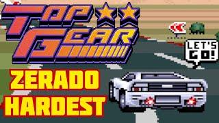 TOP GEAR do SNES - ZERADO no CHAMPIONSHIP - Carro branco na dificuldade mais alta!