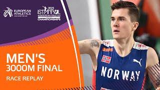 Ingebrigtsen wins gold with a National Record | Men's 3000m Final | Full Race Replay | Istanbul 2023