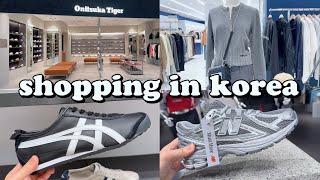 shopping in korea vlog  trendy fashion haul ️ Onitsuka tiger, clothing & accessory 