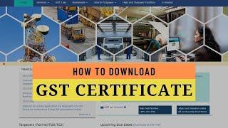 How to Download GST Certificate | Sonasis Ecom India