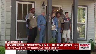 Remembering Jimmy Carter's time in Alabama building homes for Habitat for Humanity