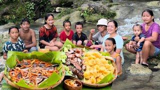 Digging Cassava for our Outdoor Cooking pair with Fish Escabeche and Grilled Pork