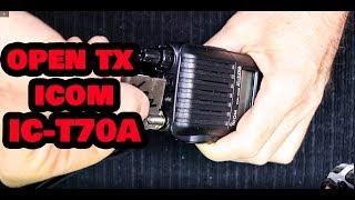 How to Open Transmit and Receive Icom IC-T70A Full Explanation w/ Test