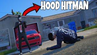 I Spent 24 Hours As The HOOD HITMAN in GTA 5 RP..