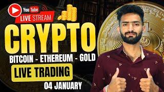 Live Crypto and forex Trading | Bitcoin Live Trading | Gold Live Trading | 04 january 2025 