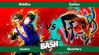 Gourmet Bash #3 - Riddles (Luke) vs Zykles (Kimberly) - SF6 Singles - Losers Quarters