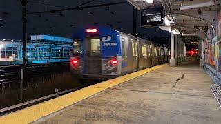 Port Authority Trans-Hudson [PATH] 9-Car Kawasaki PA-5 Train Departs Harrison (10/18/23)