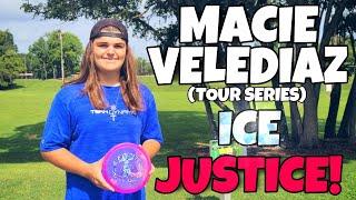 Dynamic Discs Macie Velediaz Lucid Ice Justice Review! - Alex Ferguson Disc Golf