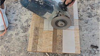 How to cut tiles the smart way, for the water control panel