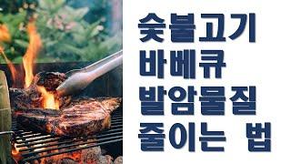 (Kor sub) 숯불 고기 바베큐 발암물질 줄이는 방법