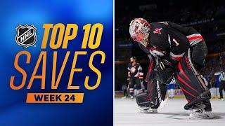 Top 10 Saves from Week 24 (2023-24 NHL Season)