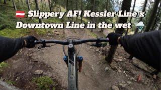  Slippery AF! Kessler x Downtown Line at Bikepark Schladming in the wet ️ | Full @GoPro POV run