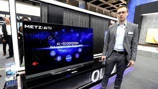 Metz blue S9A OLED TV mit Android TV auf der IFA