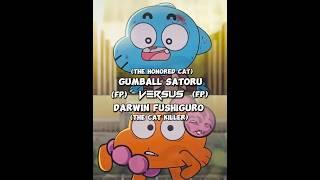 Gumball Satoru VS Darwin Fushiguro #jujutsukaisen #theamazingworldofgumball #shorts