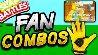 The FAN Glove has some CRAZY combos! - Slap Battles Roblox