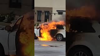 Go-kart Manco on . Car erupts in flames  explosion 