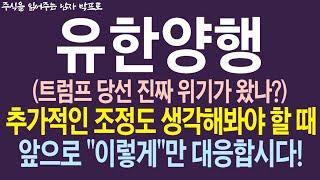 [유한양행 주가전망] 추가적인 조정도 생각해봐야 할 때! 앞으로 "이렇게"만 대응합시다! 트럼프 리스크에 대처할 수 있는 유일한 대응방법 공유!