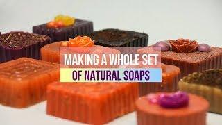 MAKING A WHOLE SET OF NATURAL SOAPS